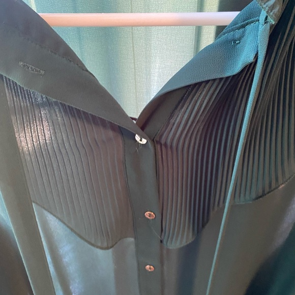 Zara Forest Green blouse - Picture 2 of 3